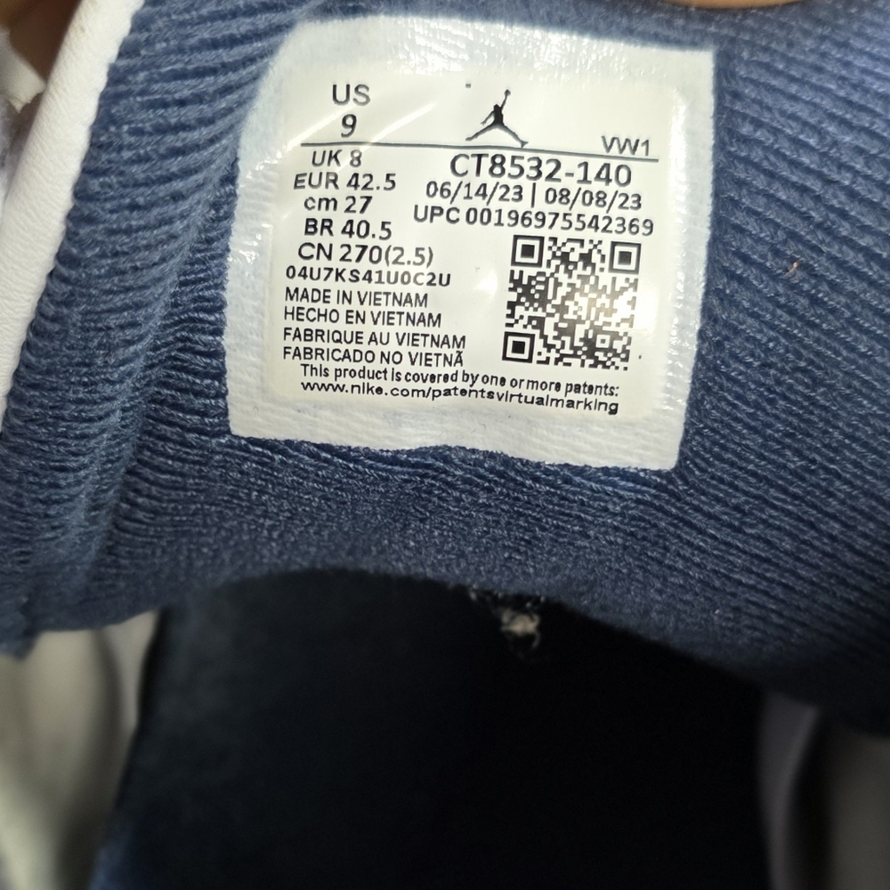 Blue and White Sneakers with Comfortable Padding